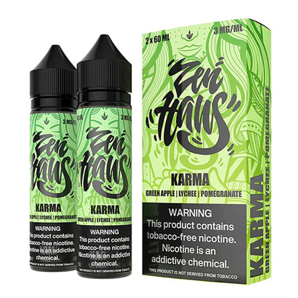 Zen Haus - Karma by Verdict – Revamped Series | 2x60mL Black Lid with Packaging