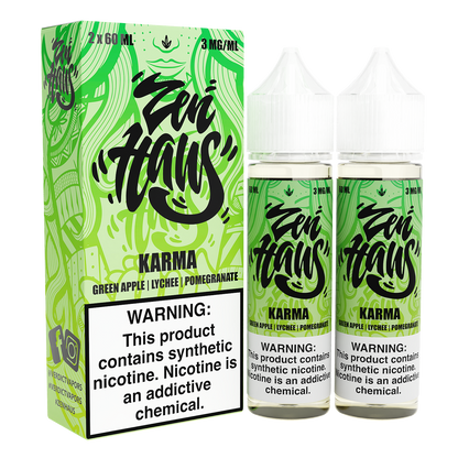 Zen Haus | Karma by Verdict | Revamped Series | 2x60mL | 3mg | White Lid with Packaging