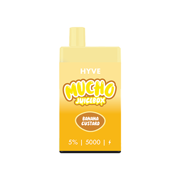 Mucho x Hyve Disposable | 5000 Puffs | 12mL | 50mg Banana Custard	