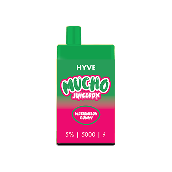 Mucho x Hyve Disposable | 5000 Puffs | 12mL | 50mg Watermelon Gummy	