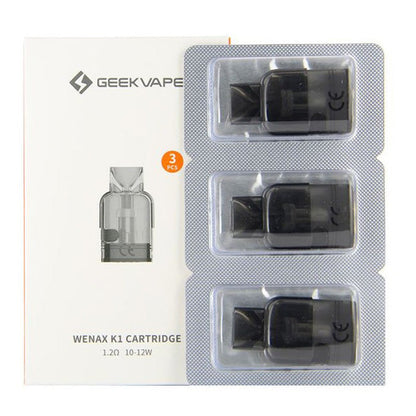 Geekvape Wenax K1 Replacement Pods | 3-Pack 1.2ohm With Packaging