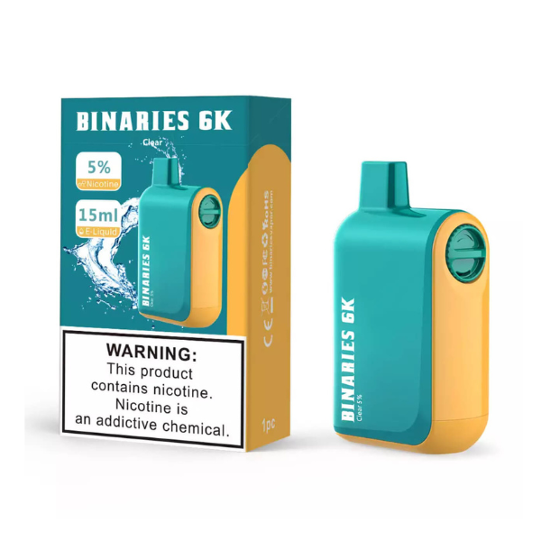 HorizonTech – Binaries Cabin Disposable | 6000 puffs | 15mL Clear with Packaging