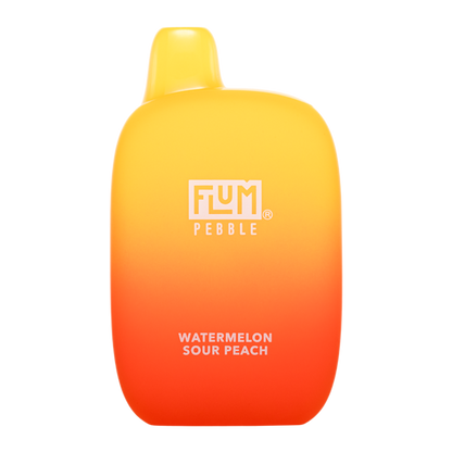 Flum Pebble - 6000 Puffs Disposable - 14mL 50mg | Watermelon Sour Peach