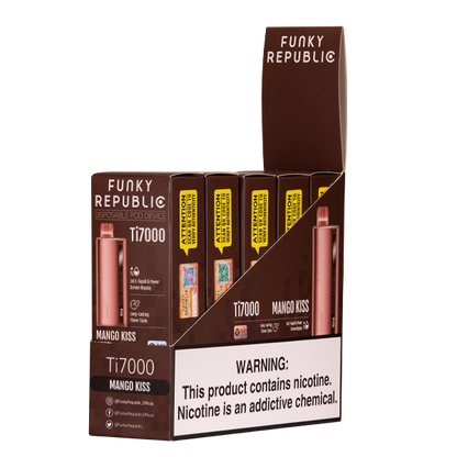 Funky Republic Ti7000 Disposable Mango Kiss with Packaging