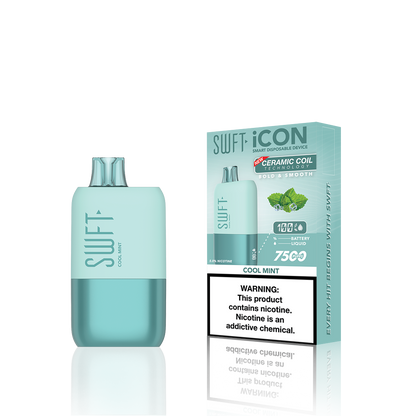 SWFT Icon Disposable | 7500 Puffs | 17mL | 5% Cool Mint with Packaging