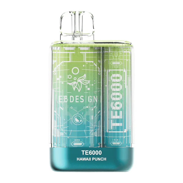 TE6000 (Non Branded EBDESIGN) 6000 Puffs 10.3mL 4% Disposable Hawaii Punch