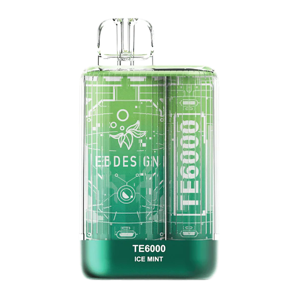 TE6000 (Non Branded EBDESIGN) 6000 Puffs 10.3mL 4% Disposable Ice Mint