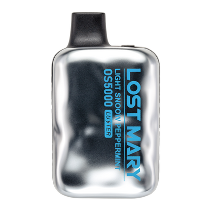 Lost Mary OS5000 Disposable 5000 Puffs 10mL 50mg Light Snow Peppermint Luster Edition