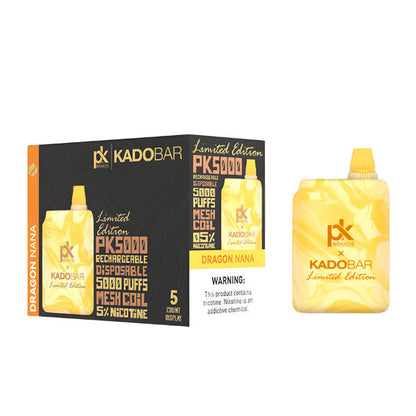 KadoBar - PK5000 Disposable 5000 Puffs - 14mL 50mg Dragon Nana with Packaging