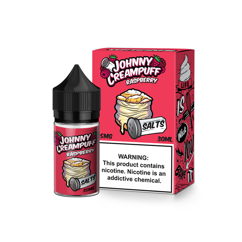 Raspberry by Tinted Brew – Johnny Creampuff TF-Nic Salts Series 30mL With Packaging