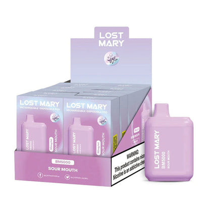 Lost Mary BM5000 5000 Puff 14mL 30mg Sour Mouth with Packaging