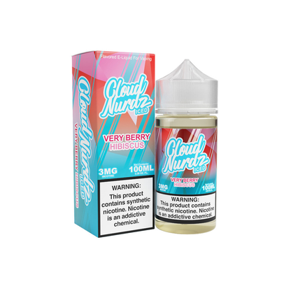 Very Berry Hibiscus Iced by Cloud Nurdz TFN 100mL with packaging