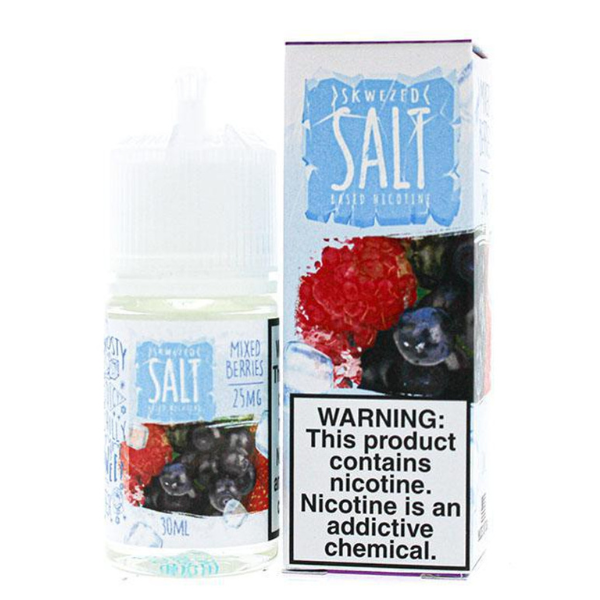 Mixed Berries Iced by Skwezed Salt Series 30mL 25mg With Packaging