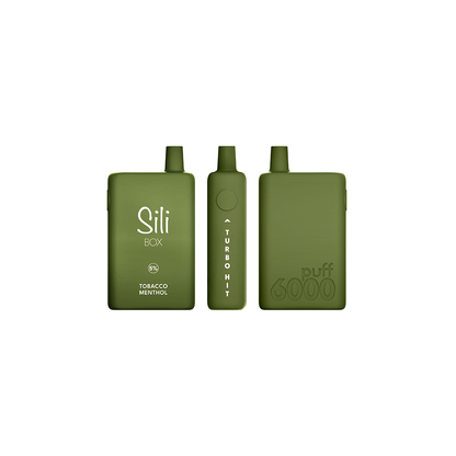 Sili Box Disposable | 6000 Puffs | 16mL Tobacco Menthol