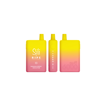 Sili X Ripe Disposable | 6000 Puffs | 16mL Banana Berry Smoothie