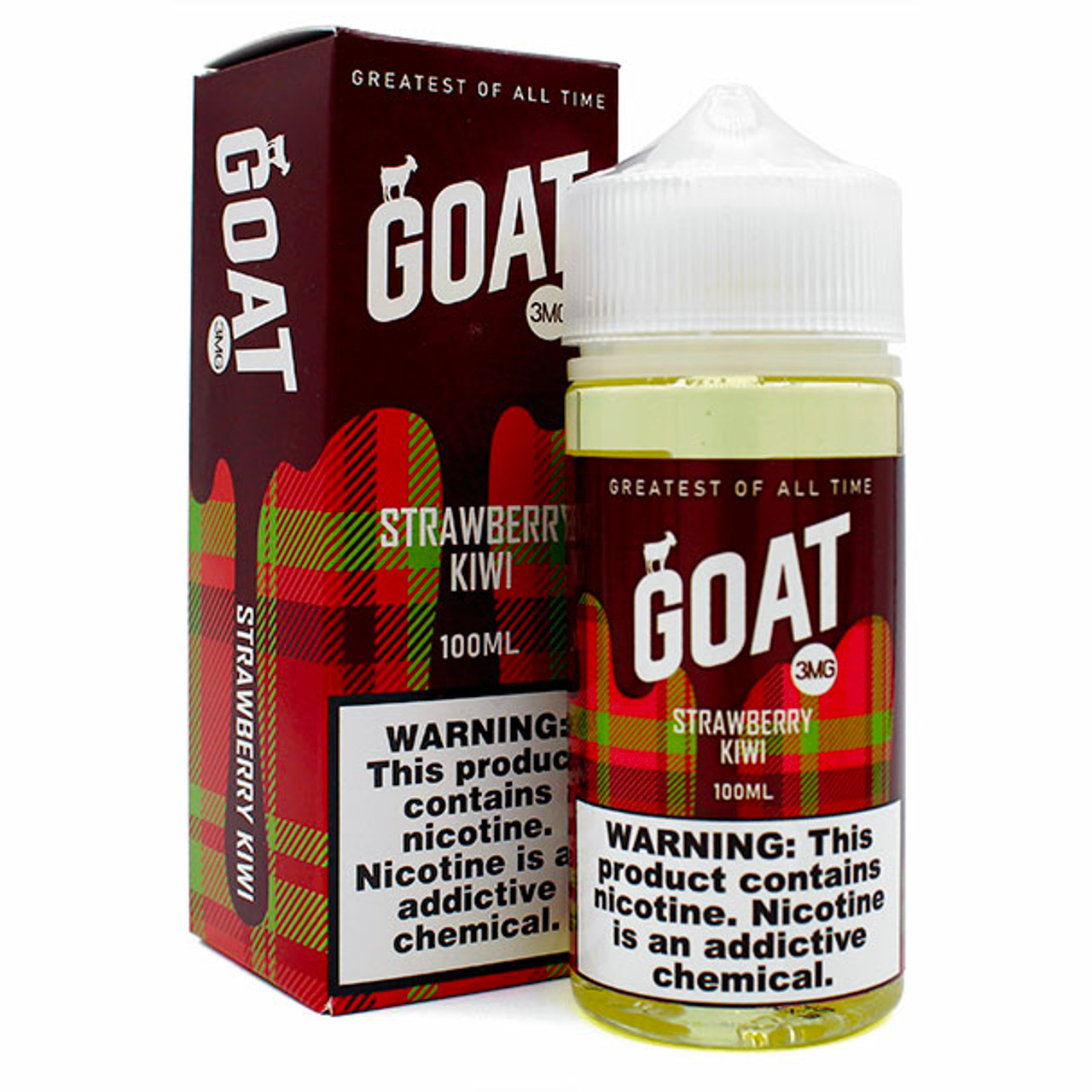 Strawberry Kiwi by GOAT Series Drip More 100mL 3mg With Packaging