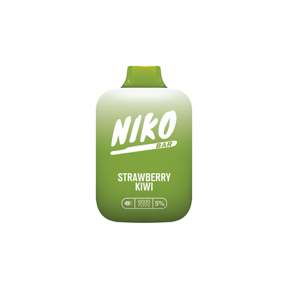 Niko Bar Disposable | MOQ 10pc. | 7000 Puffs | 15mL 50mg Strawberry Kiwi