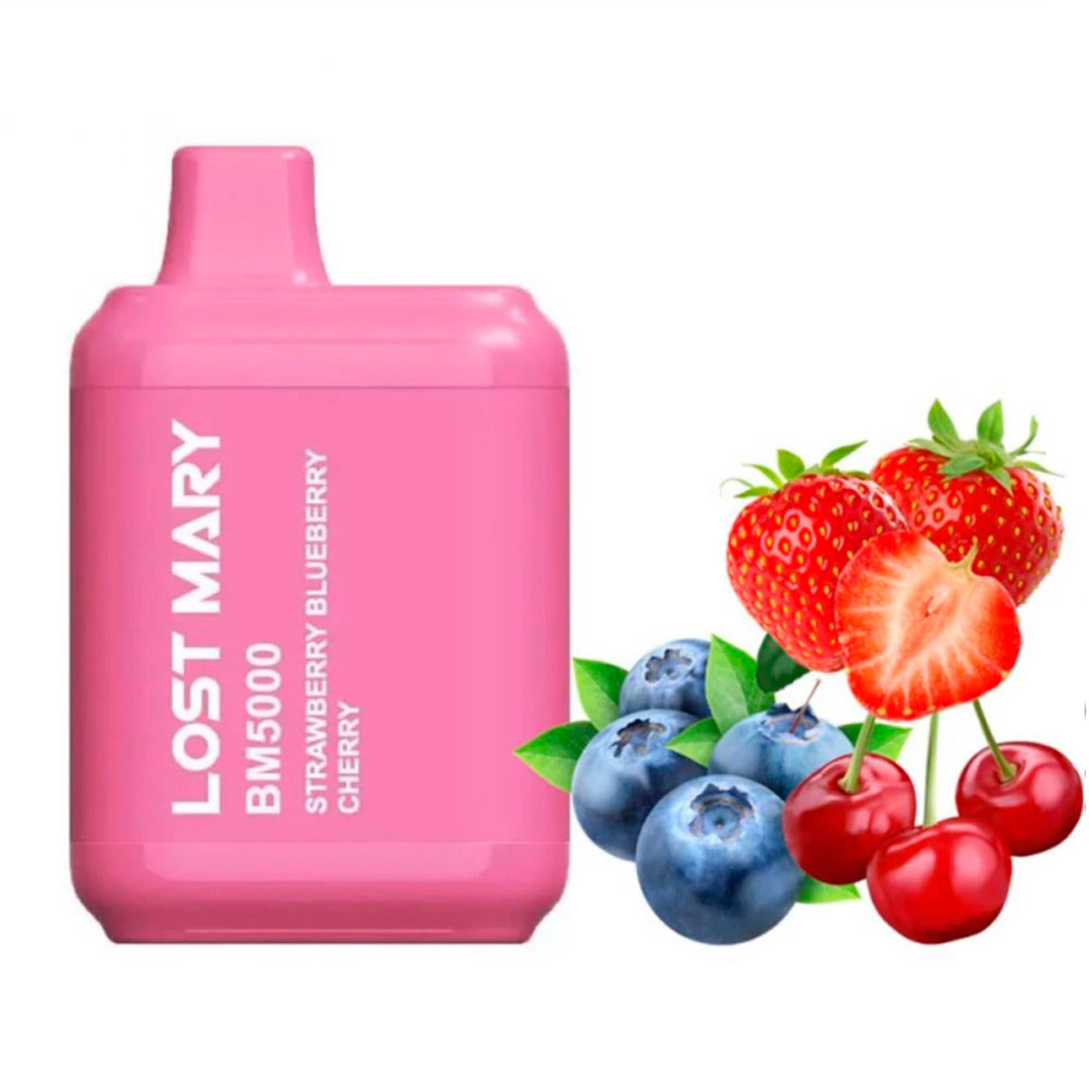 Lost Mary BM5000 5000 Puff 14mL 30mg Strawberry Blueberry Cherry