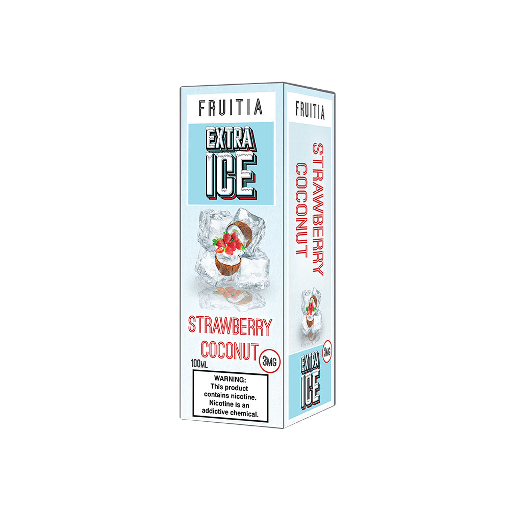 Strawberry Coconut by Fruitia Extra Ice 100mL 3mg Packaging