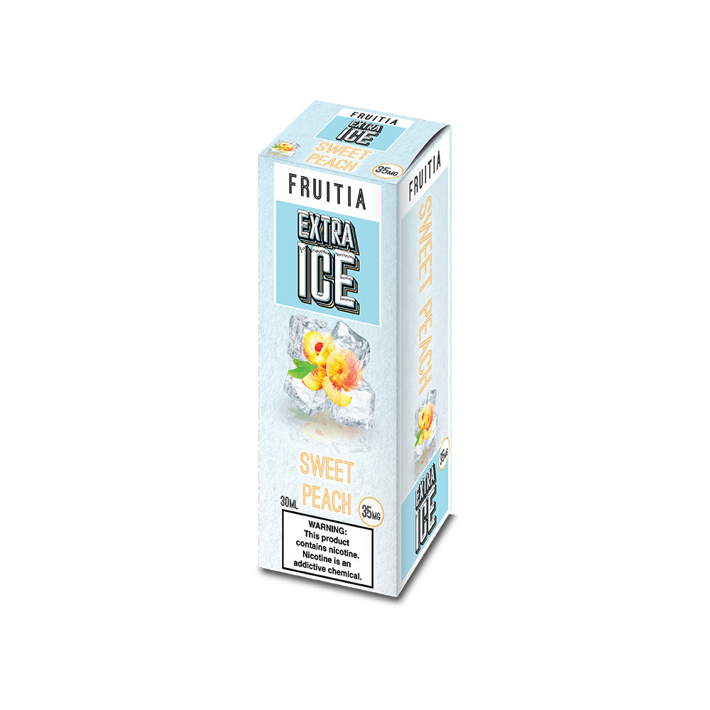 Sweet Peach by Fruitia Extra Ice 30mL 35mg Packaging