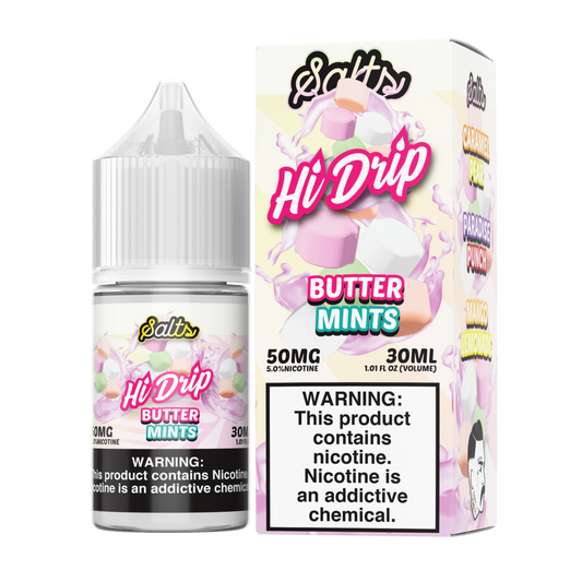 Butter Mints by Hi Drip Salts 30ML 50mg With Packaging