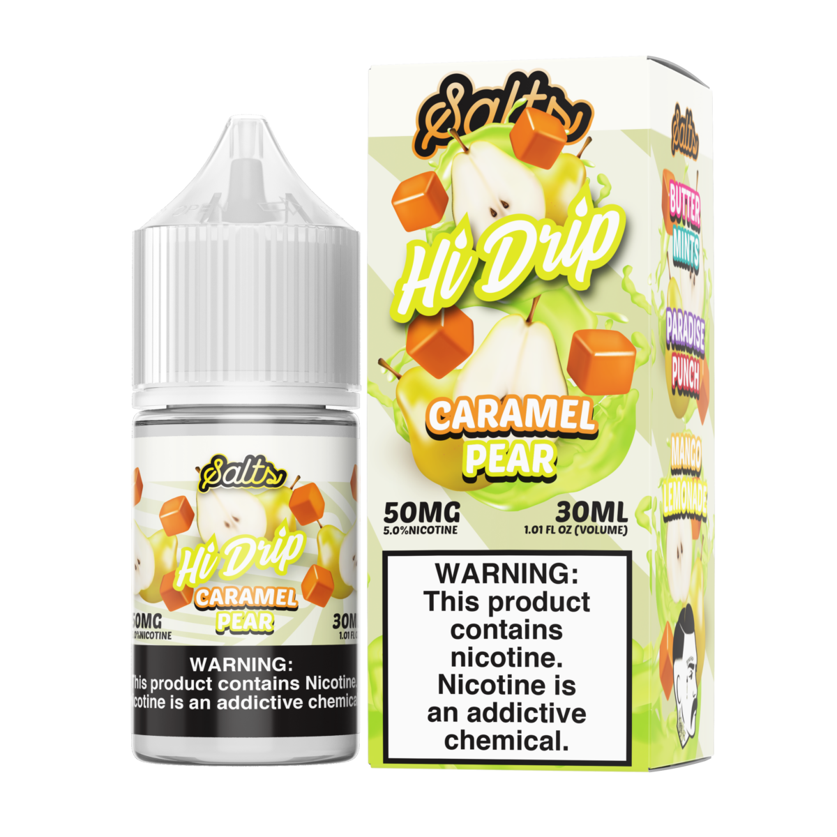 Caramel Pear by Hi Drip Salts 30ML 50mg With Packaging