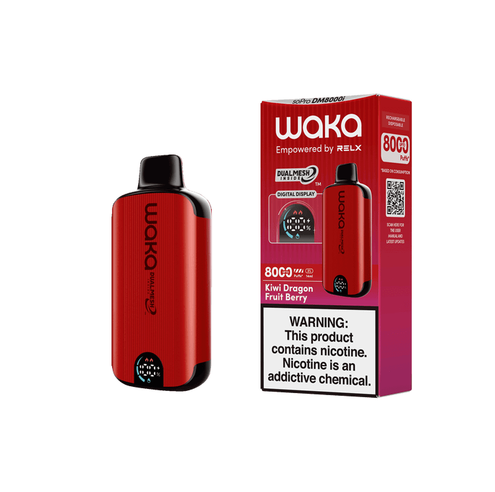 WAKA SoPro DM8000 17mL 8000 Puff Disposable Kiwi Dragon Fruit Berry