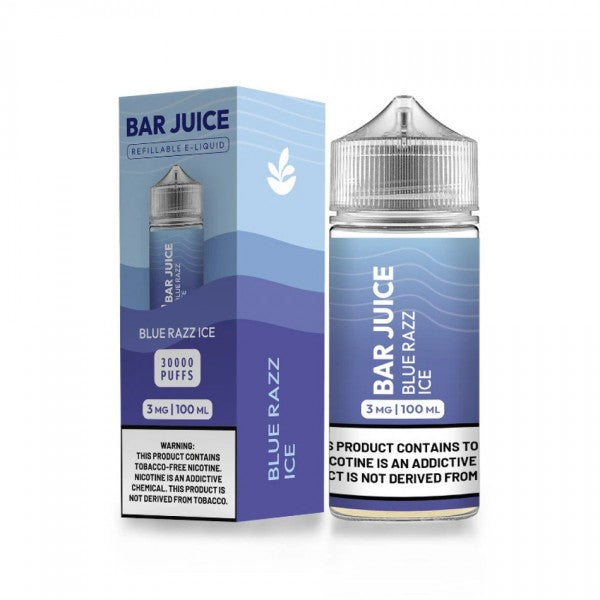 Blue Razz Ice by Bar Juice BJ30000 ELiquid 100mL With Packaging