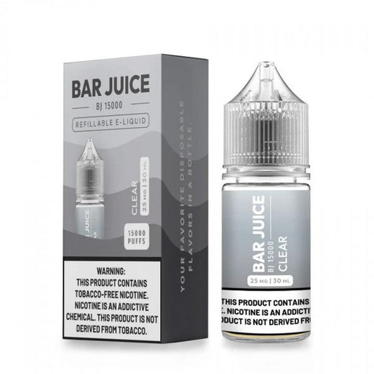 Clear by Bar Juice BJ15000 Salts 25mg 30mL With Packaging