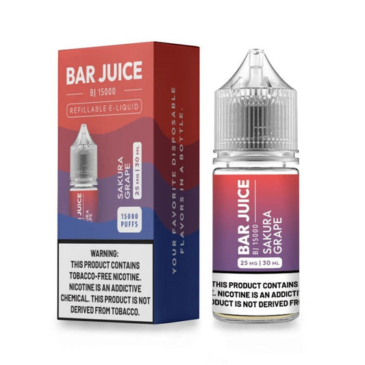 Sakura Grape by Bar Juice BJ15000 Salts 25mg 30mL With Packaging