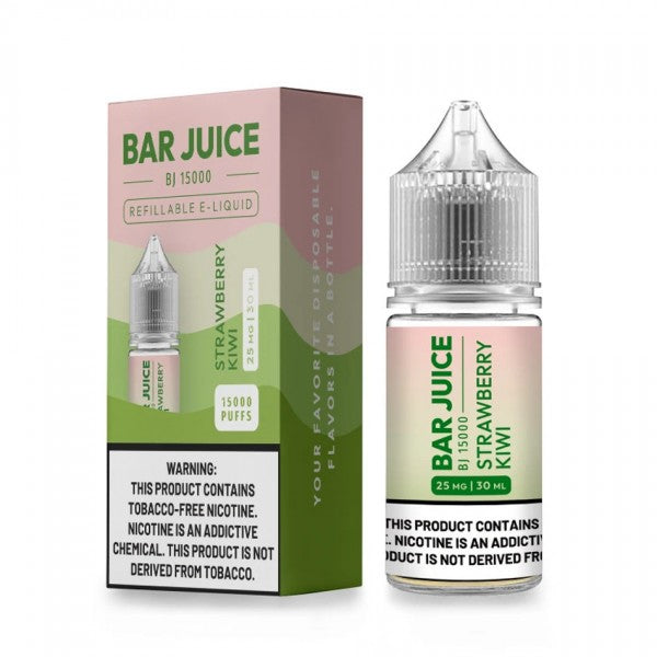 Strawberry Kiwi by Bar Juice BJ15000 Salts 25mg 30mL With Packaging