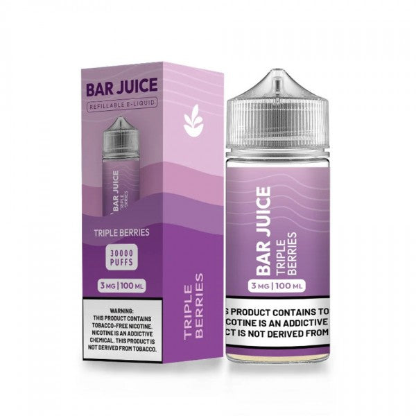 Triple Berries by Bar Juice BJ30000 ELiquid 3mg 100mL With Packaging