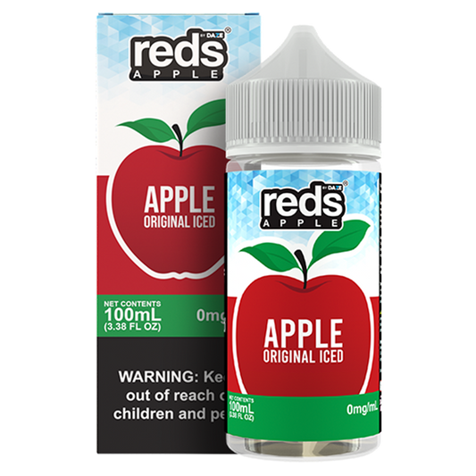 Apple Ice by 7Daze Reds 100mL with packaging