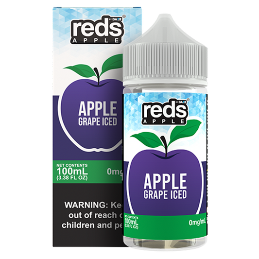 Grape Ice by 7Daze Reds 100mL with packaging