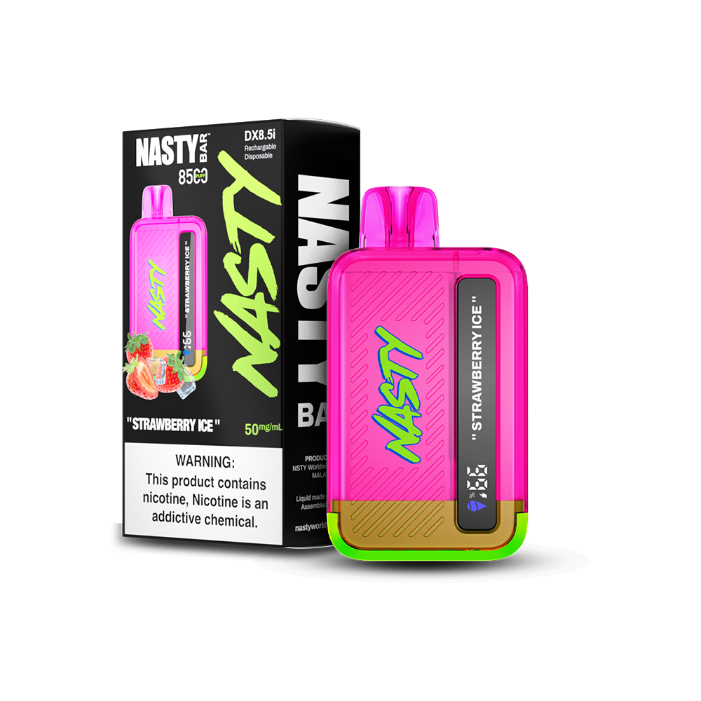 Nasty Juice Nasty Bar Disposable Strawberry Ice with packaging