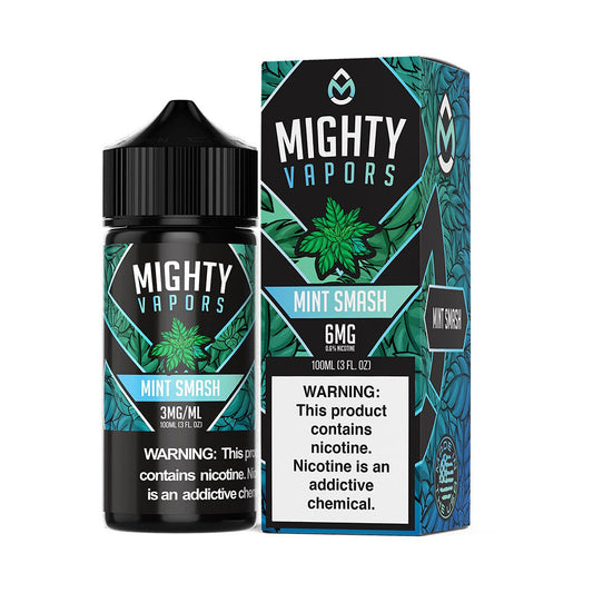 Mint Smash | Mighty Vapors | 100mL 6mg bottle with packaging