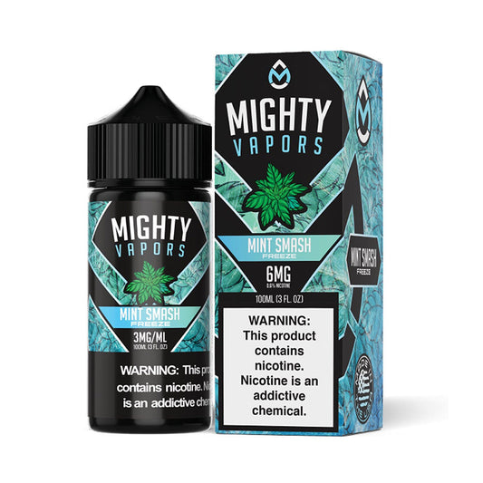 Mint Smash Freeze | Mighty Vapors | 100mL 3mg bottle with packaging