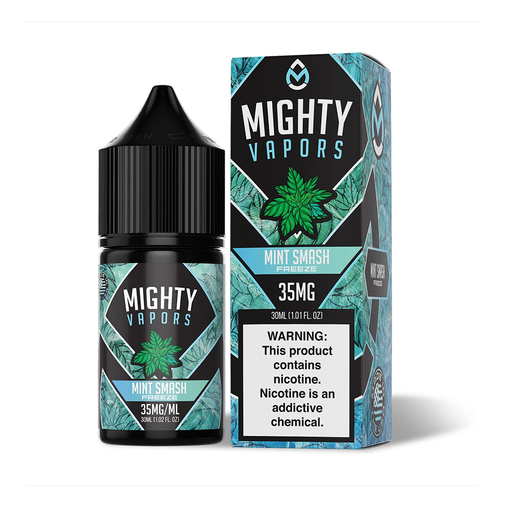 Mint Smash Freeze | Mighty Vapors Salts | 30mL 35mg bottle with Packaging