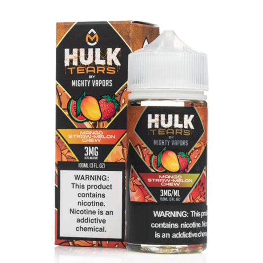 Mango | Mighty Vapors Hulk Tears | 100mL 3mg bottle with Packaging