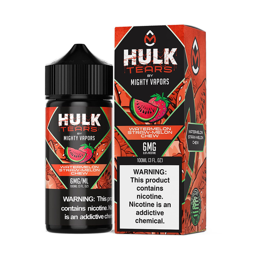 Watermelon | Mighty Vapors Hulk Tears | 100mL 6mg bottle with Packaging