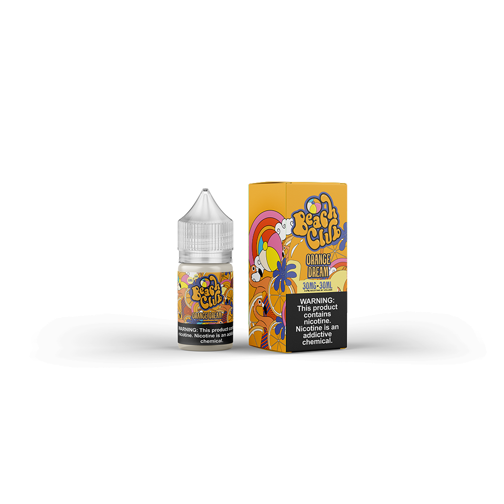 Orange Dream by Beach Club E-Liquid 30mL (Salts) with packaging