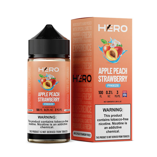 Hero E-Liquid-Apple Peach Strawberry Freeze, 100mL