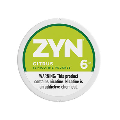 ZYN Nicotine Pouches (15ct Can)(5-Can Pack) Citrus