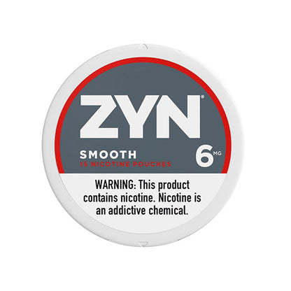 ZYN Nicotine Pouches (15ct Can)(5-Can Pack) Smooth