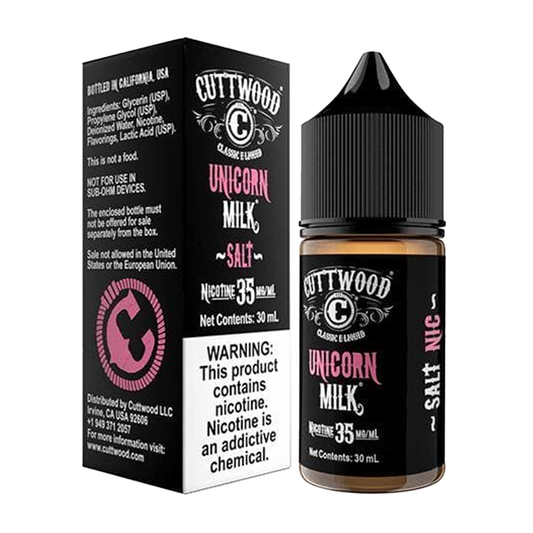 Unicorn Milk by Cuttwood E-Liquid 30mL (Salt Nic)  with Packaging