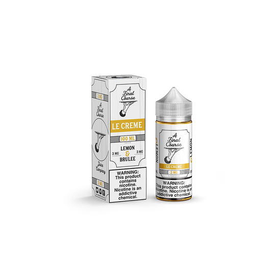 Le Crème by A Final Course E-Liquid 100mL Freebase with packaging