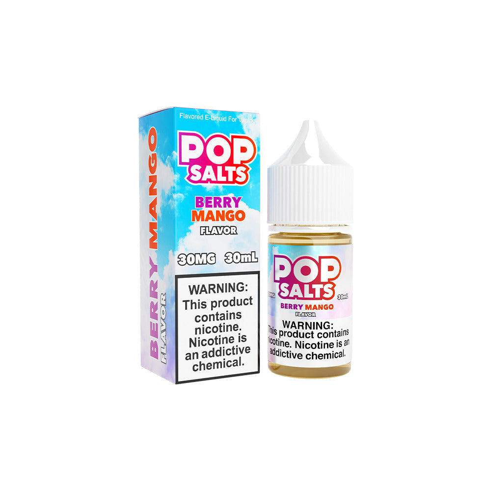 Berry Mango by Pop Salts E-Liquid 30mL Salt Nic 30mg with Packaging