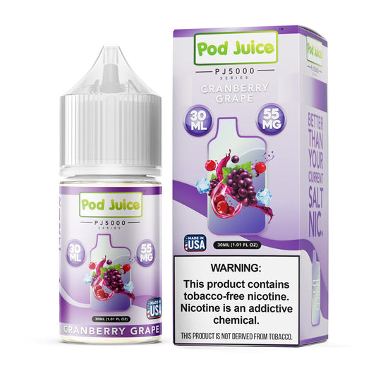 Cranberry Grape | Pod Juice Salts | 30mL with packaging