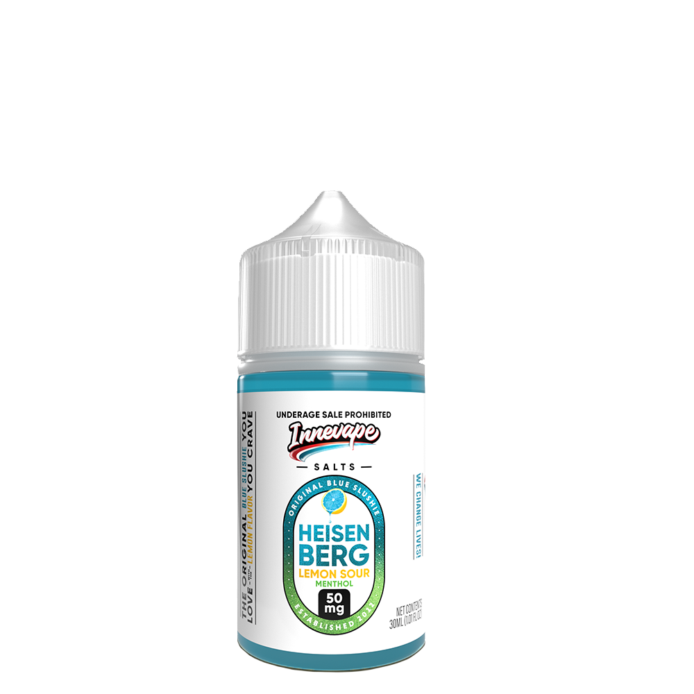 Heisenberg Lemon Sour Menthol | Innevape Salts | 30mL 5mg bottle