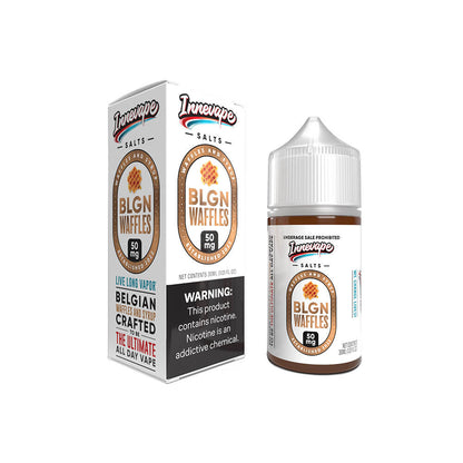 Innevape SALTS E-Liquid - BLGN Waffles, 30mL with Packaging